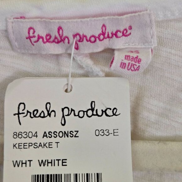 Fresh Produce NWT Keepsake Slouchy Tee In White One Size - Picture 5 of 7
